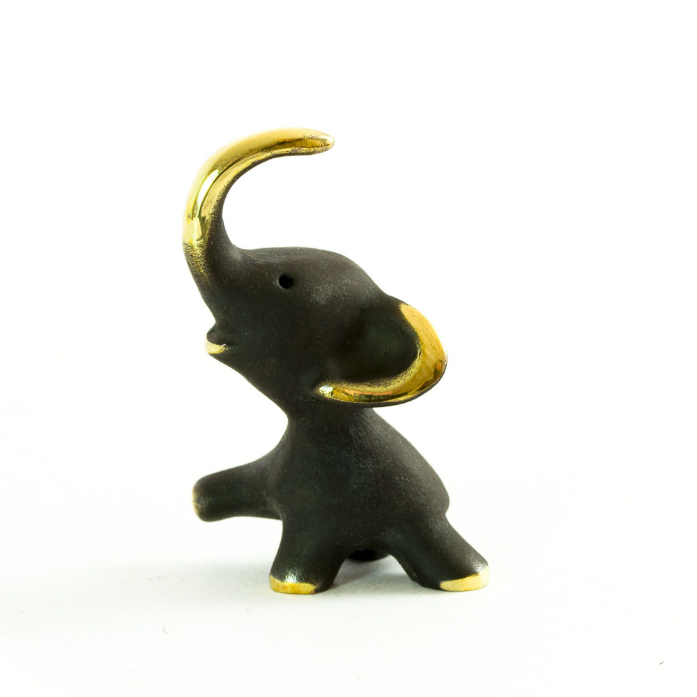 Walter Bosse Brass Elephant Figurine — 